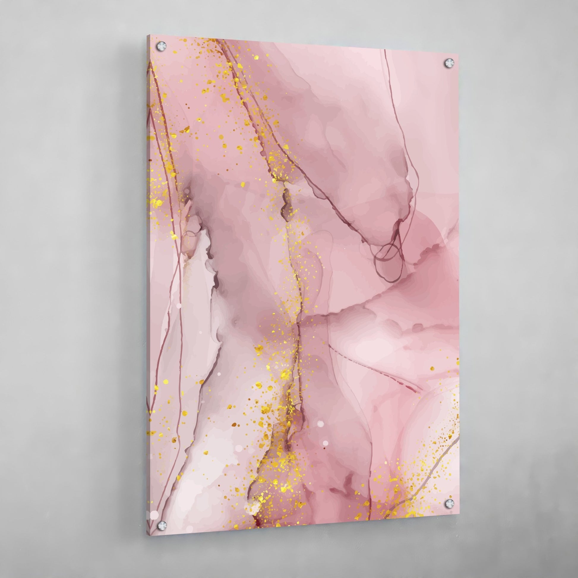 Pink Marble Wall Art - The Trendy Art