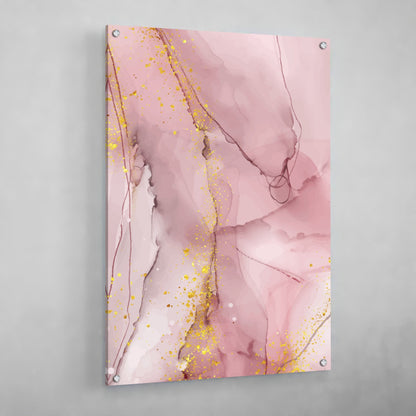 Pink Marble Wall Art - The Trendy Art