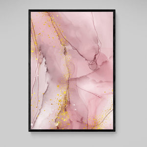 Pink Marble Wall Art - The Trendy Art