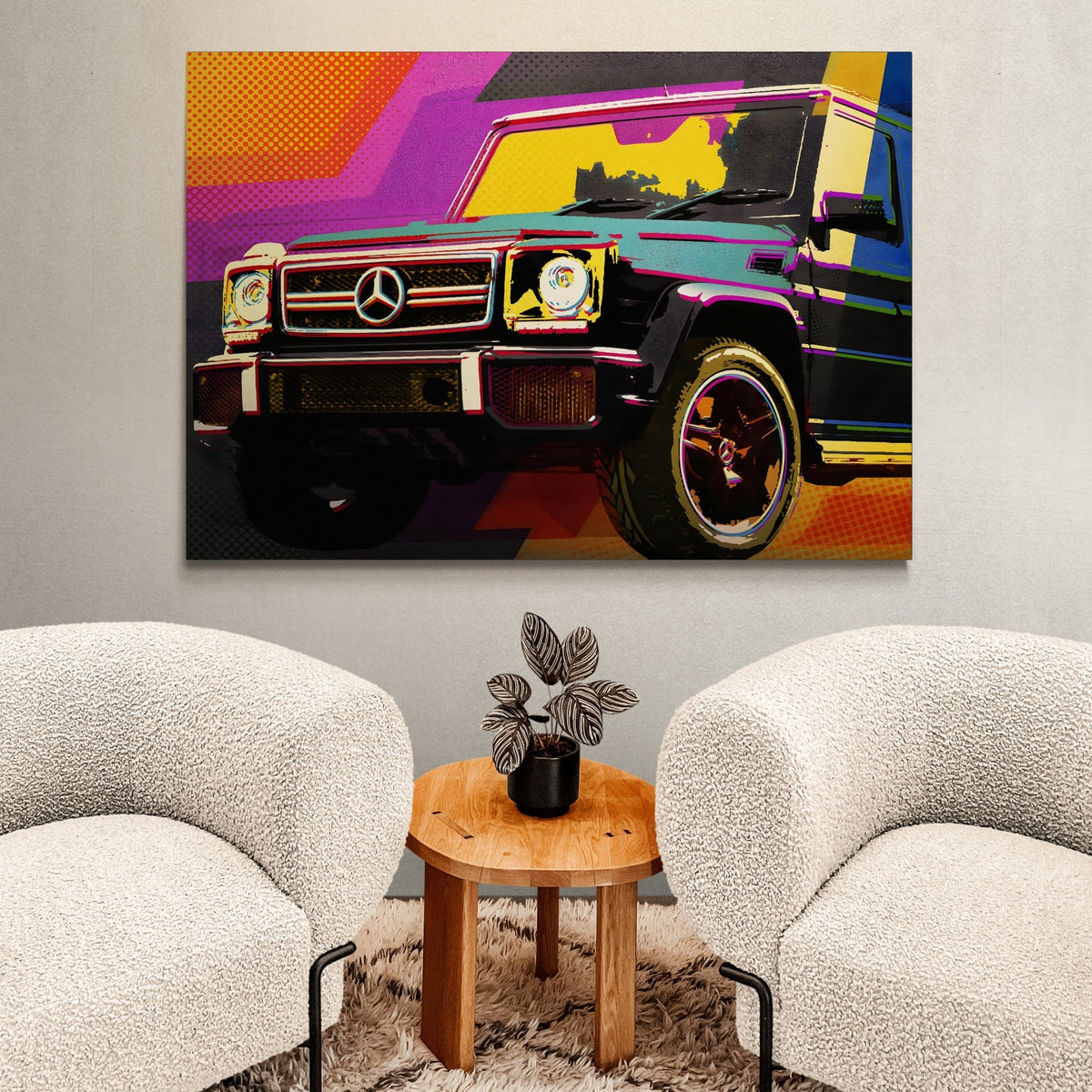Pop Art Car - The Trendy Art