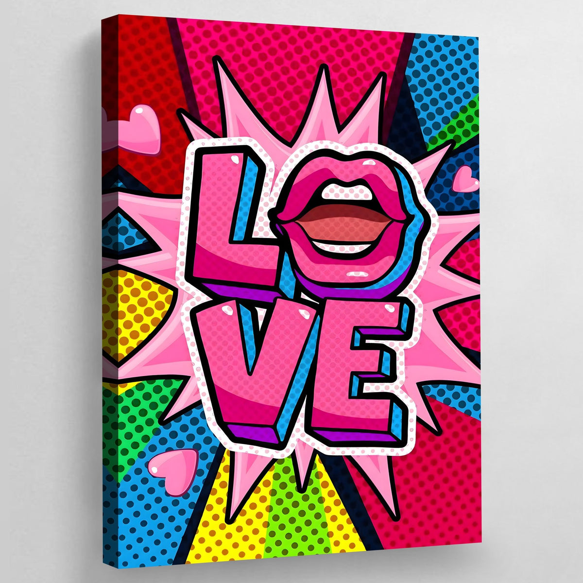 Pop Art Love Canvas - The Trendy Art