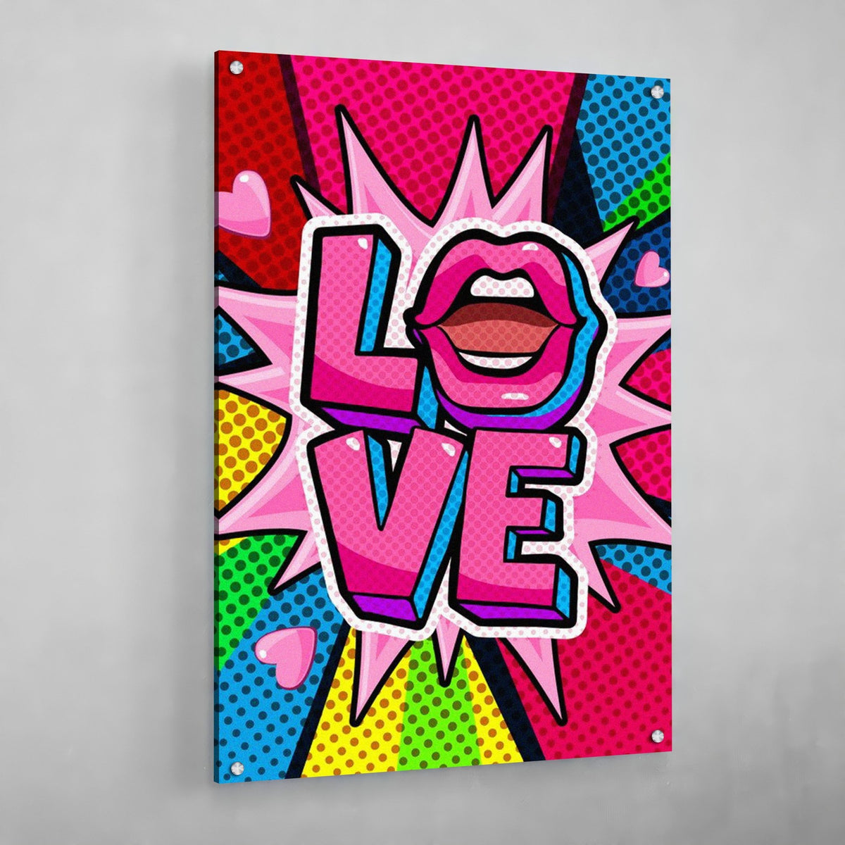 Pop Art Love Canvas - The Trendy Art