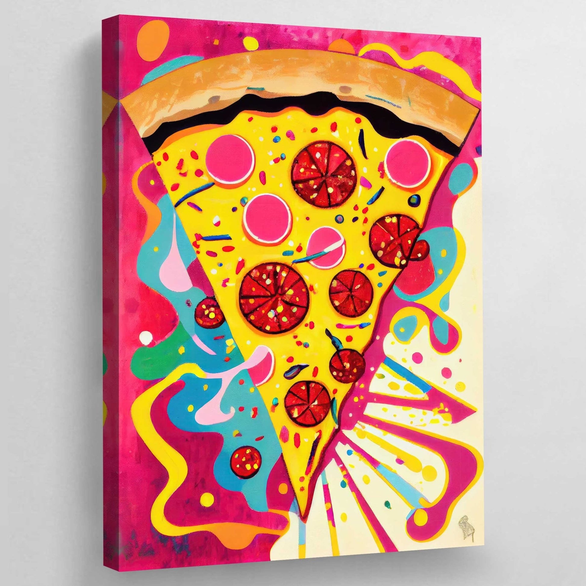Pop Art Pizza Canvas - The Trendy Art