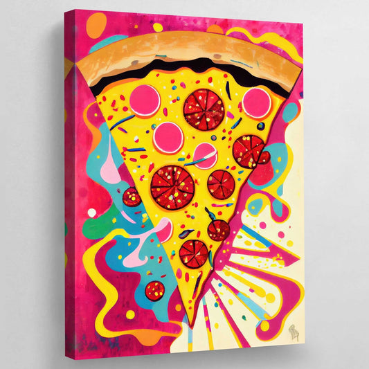 Pop Art Pizza Canvas - The Trendy Art