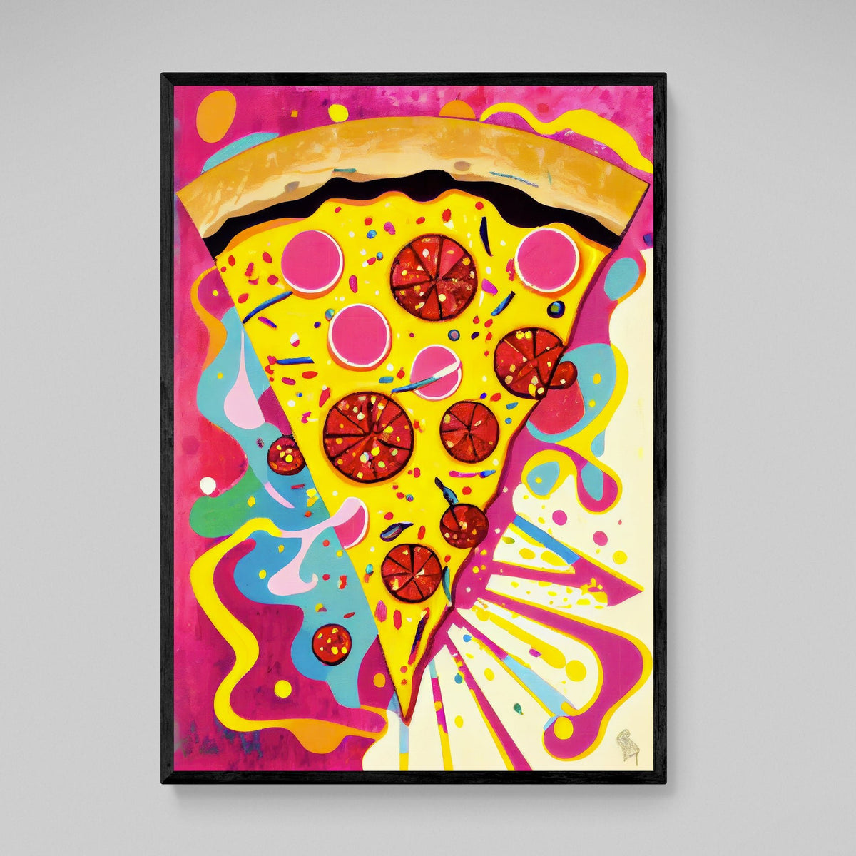 Pop Art Pizza Canvas - The Trendy Art