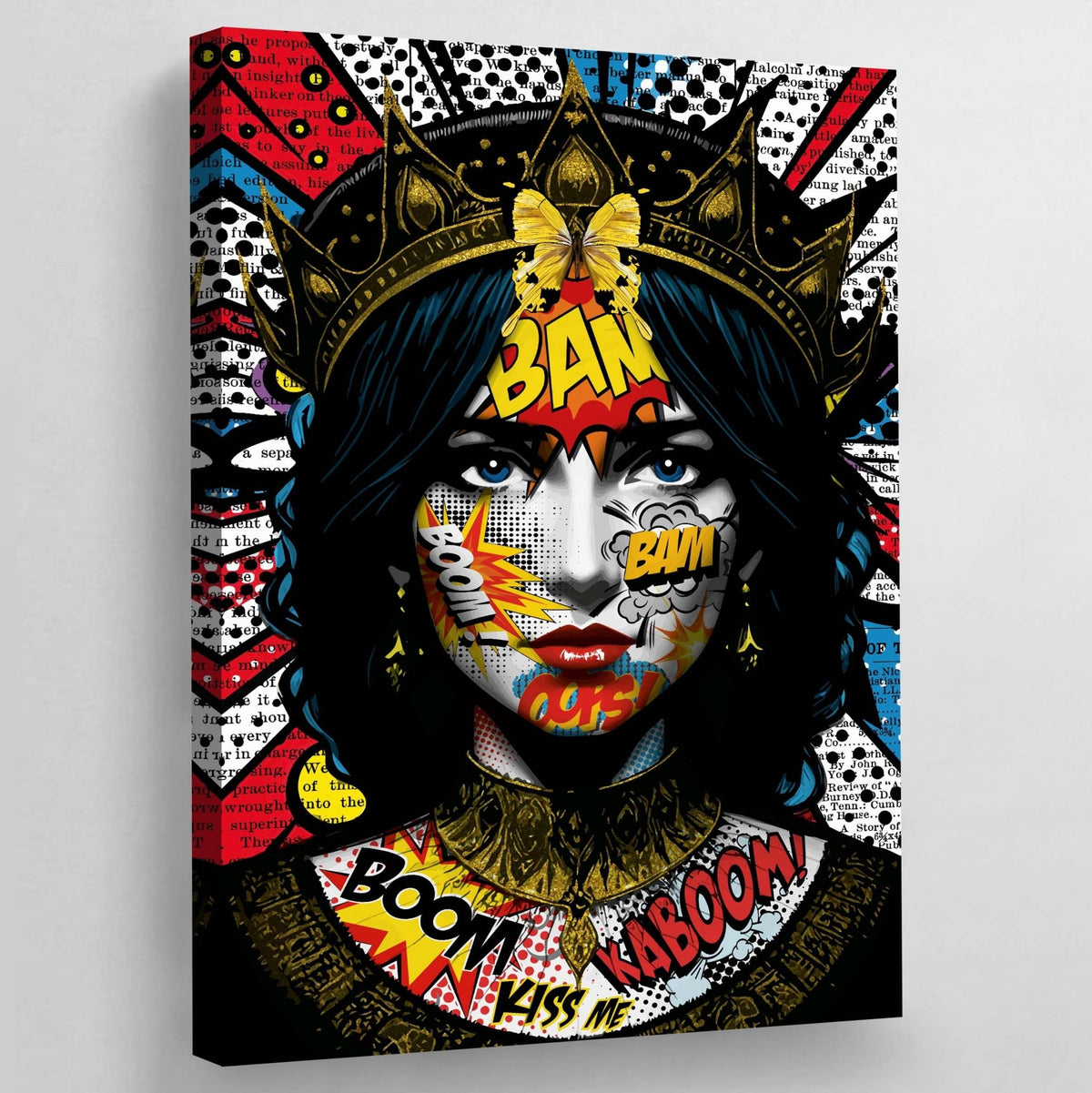 Pop Art Woman Canvas - The Trendy Art