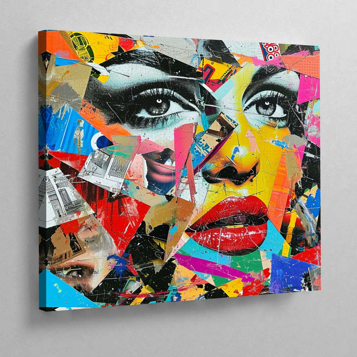 Pop Art Woman Face Canvas - The Trendy Art