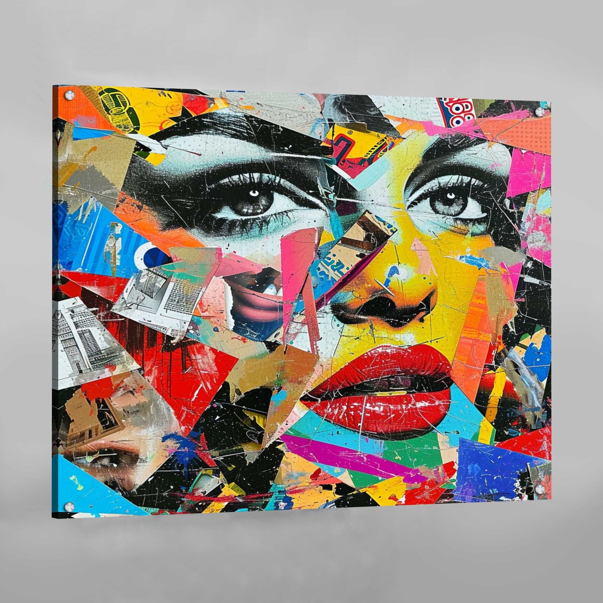 Pop Art Woman Face Canvas - The Trendy Art