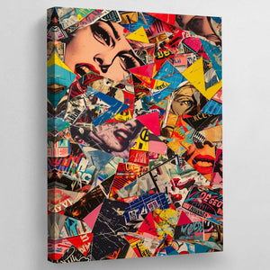 Pop Culture Collage Canvas - The Trendy Art