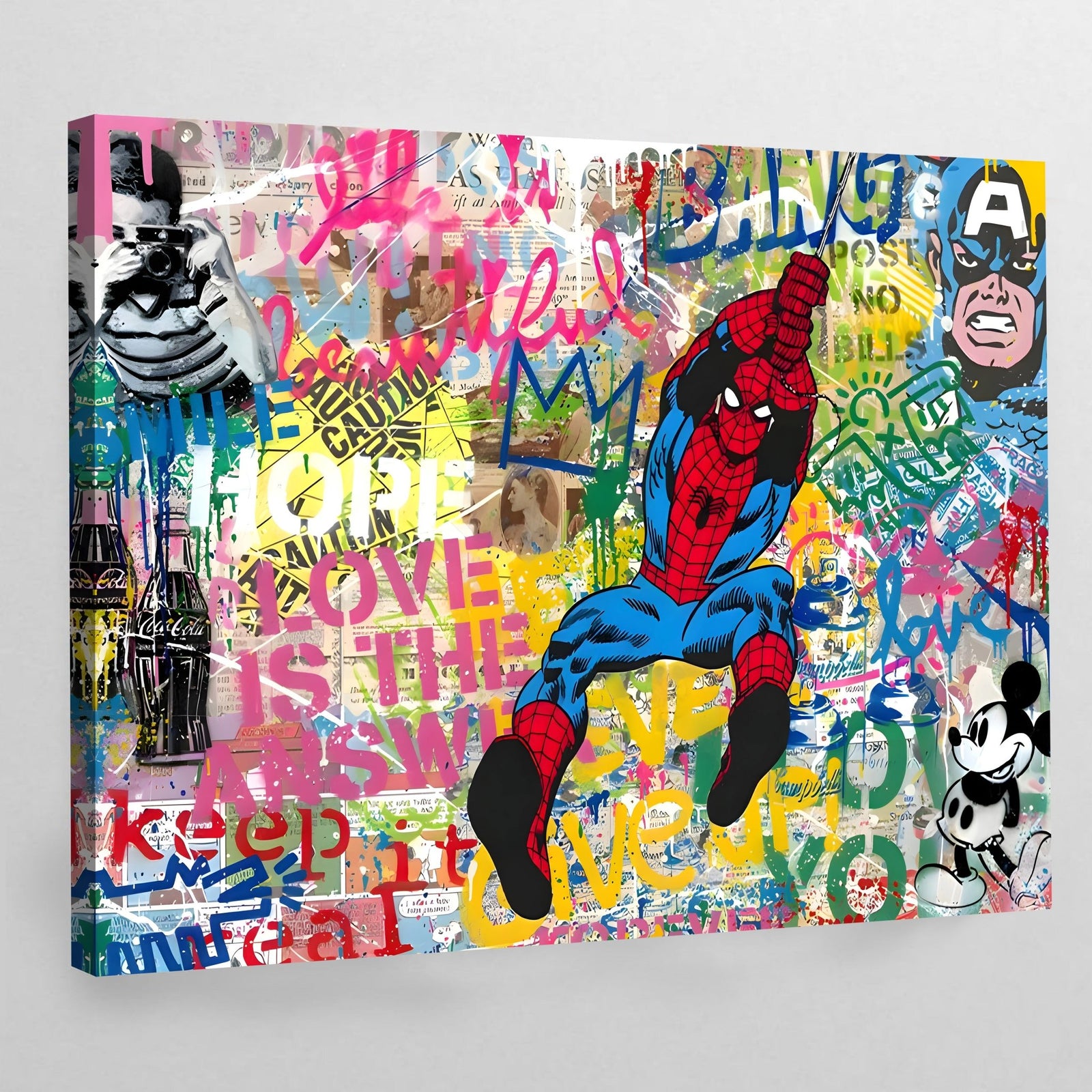 Pop Culture Graffiti Wall Art - The Trendy Art