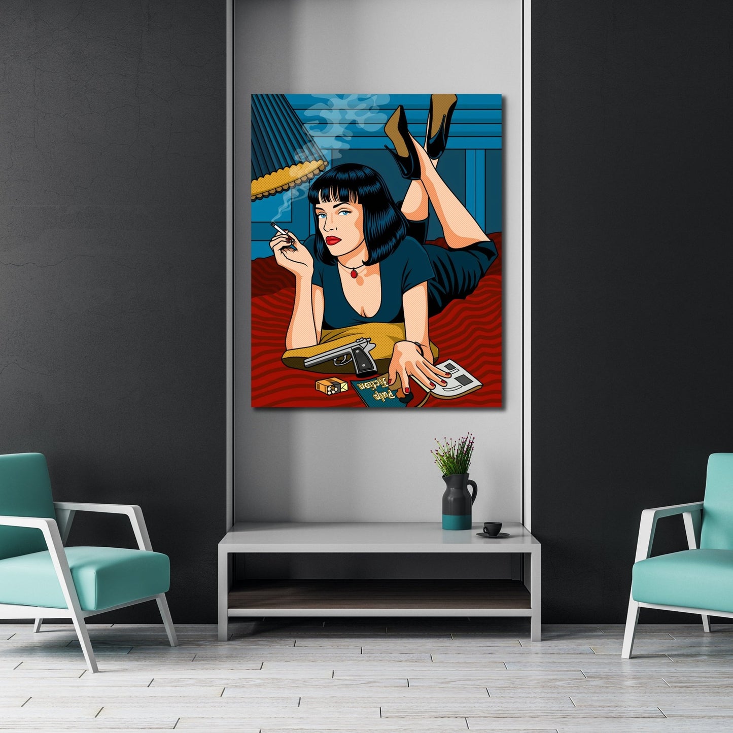 Pulp Fiction Pop Art Canvas - The Trendy Art