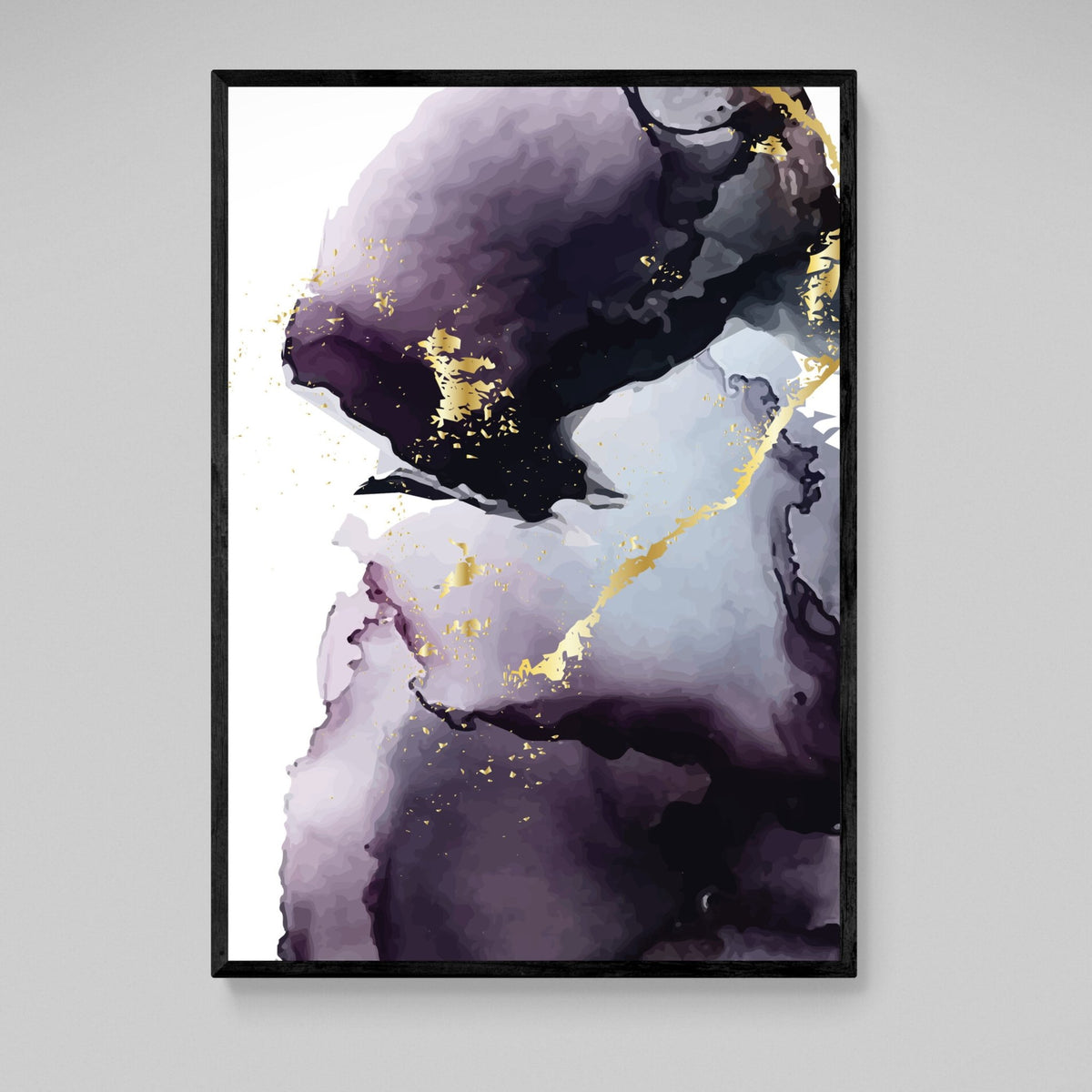Purple Marble Wall Art - The Trendy Art