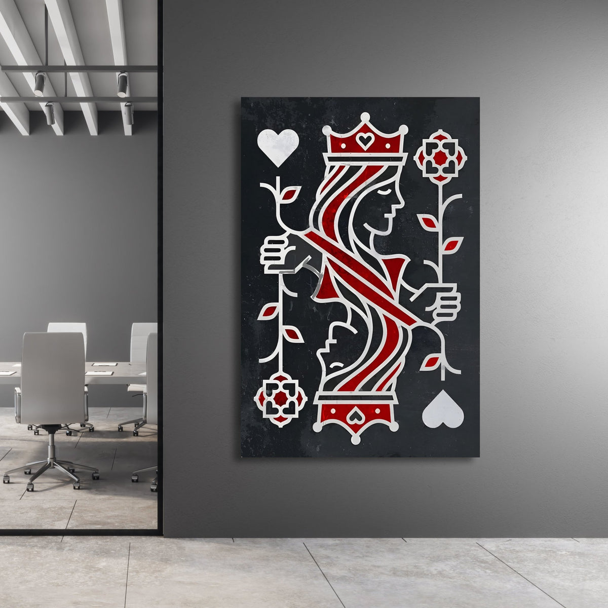 Queen Of Hearts Wall Art - The Trendy Art