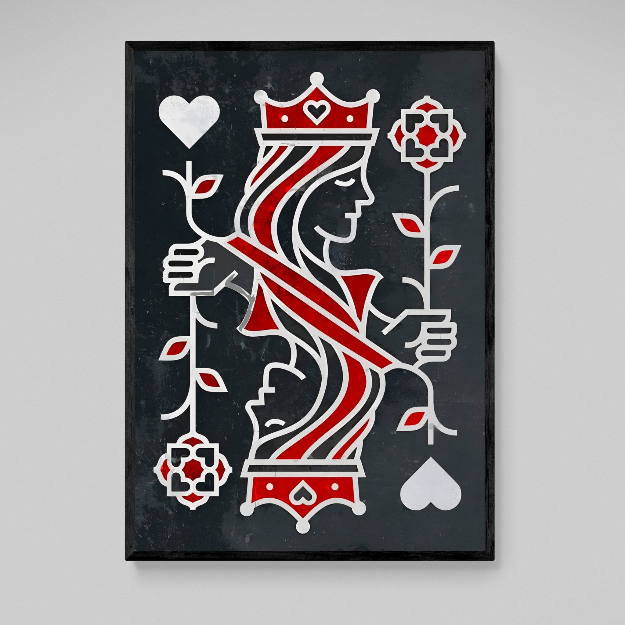 Queen Of Hearts Wall Art | The Trendy Art