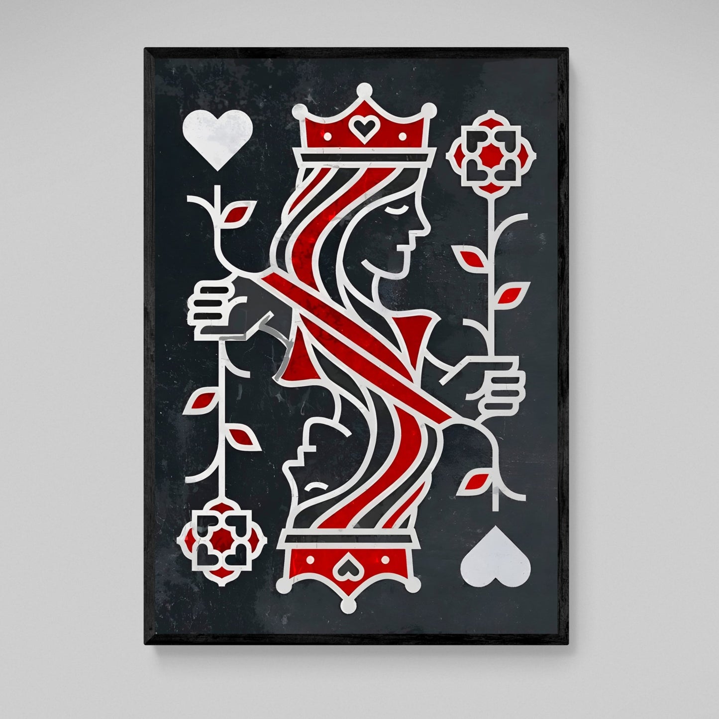 Queen Of Hearts Wall Art - The Trendy Art