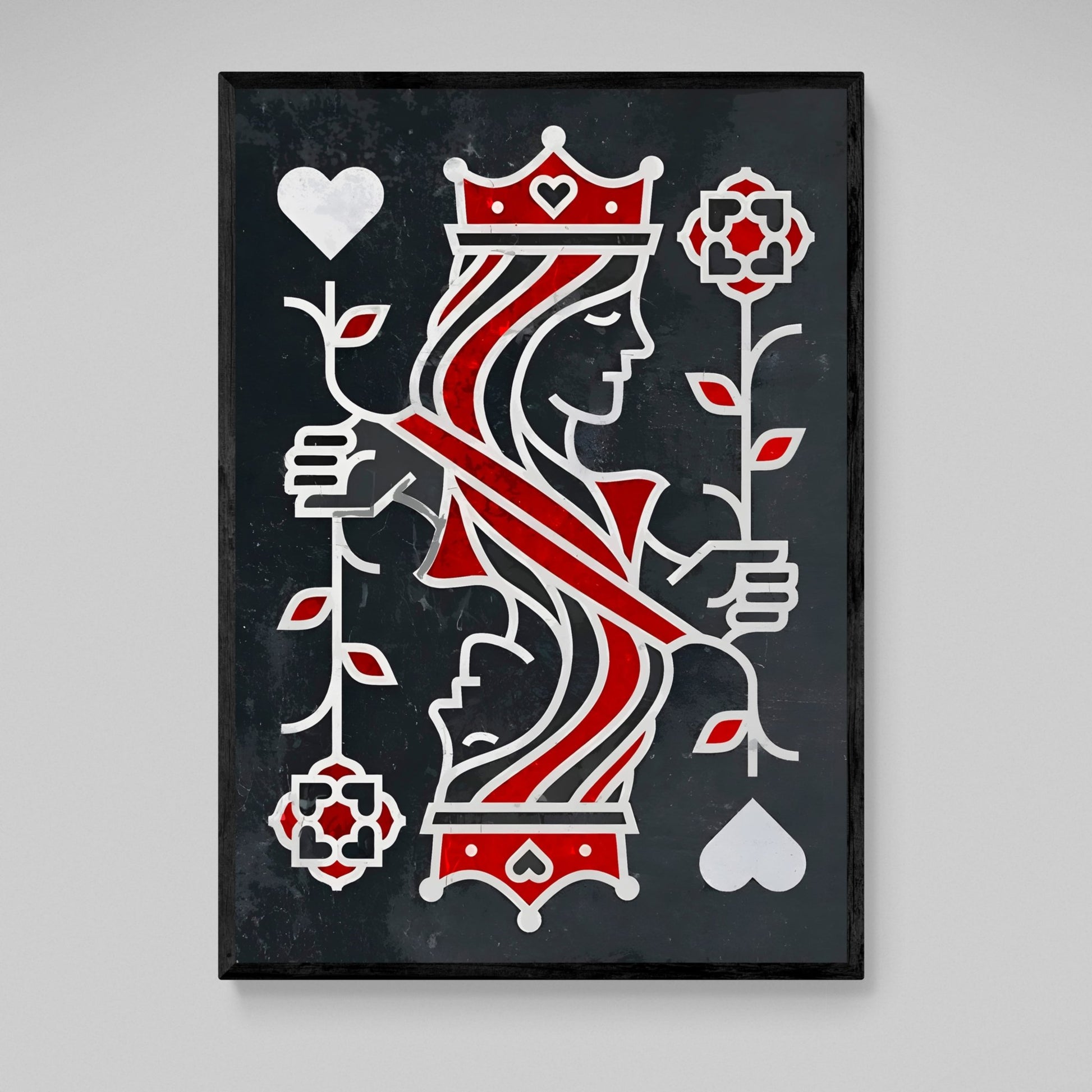 Queen Of Hearts Wall Art - The Trendy Art