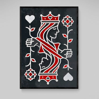 Queen Of Hearts Wall Art - The Trendy Art