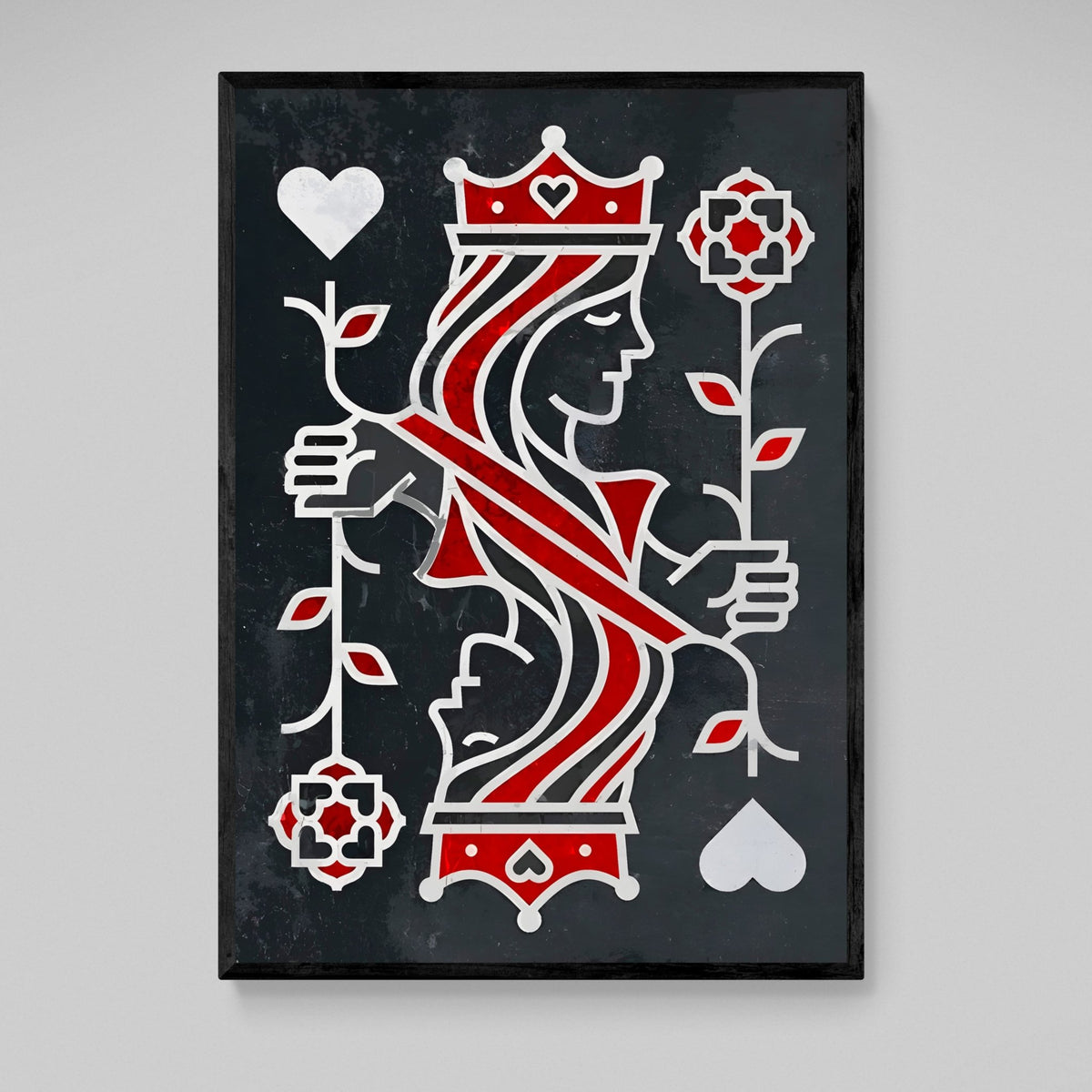 Queen Of Hearts Wall Art - The Trendy Art
