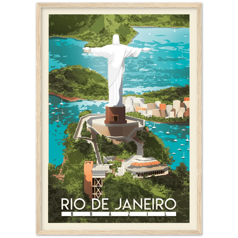 Rio De Janeiro Retro Wall Art - The Trendy Art