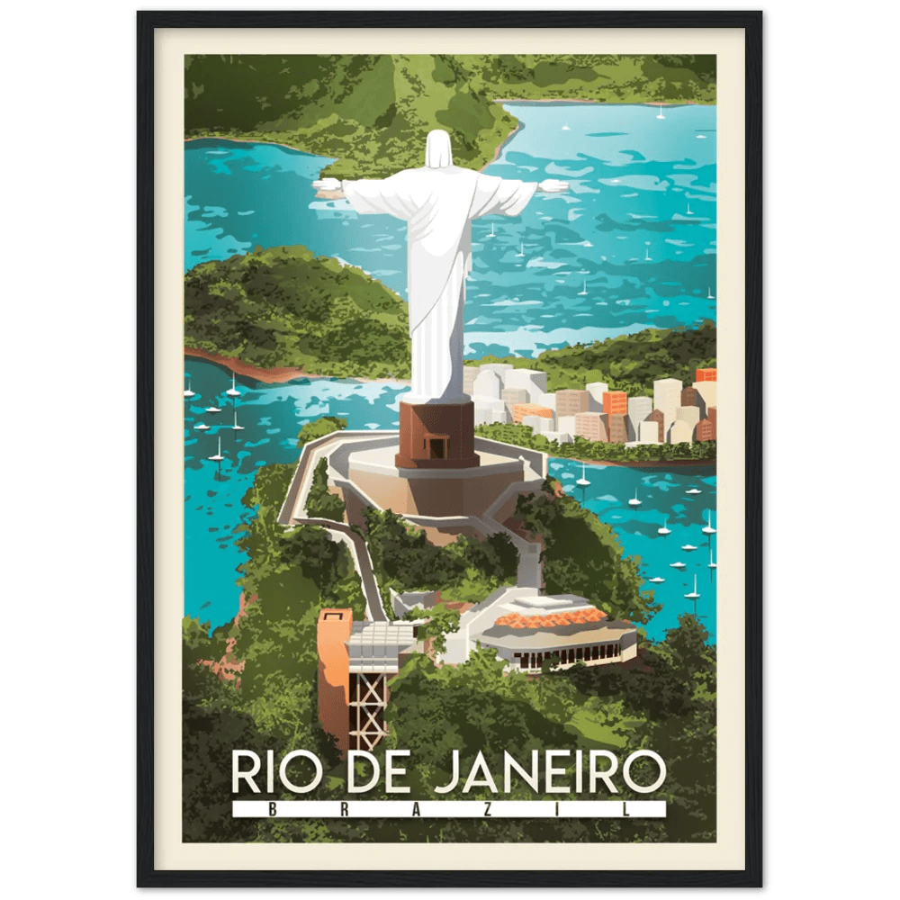 Rio De Janeiro Retro Wall Art - The Trendy Art