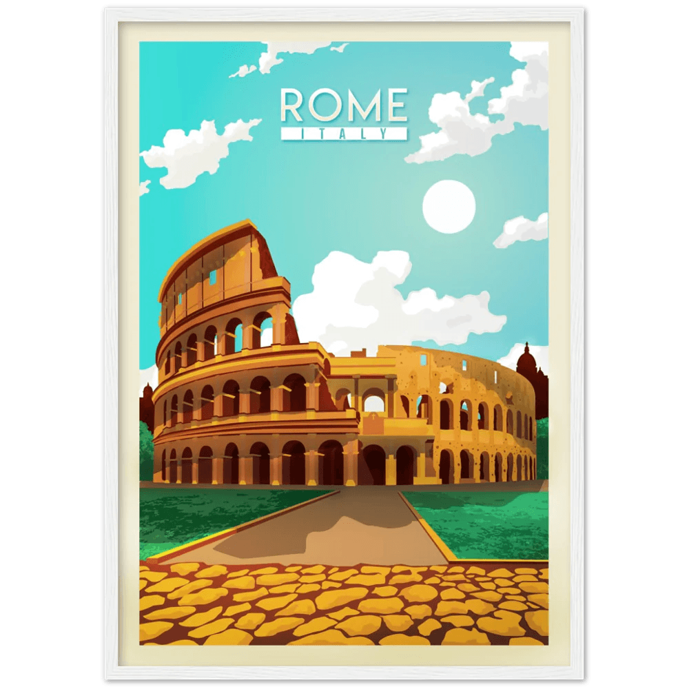 Rome Retro Wall Art - The Trendy Art