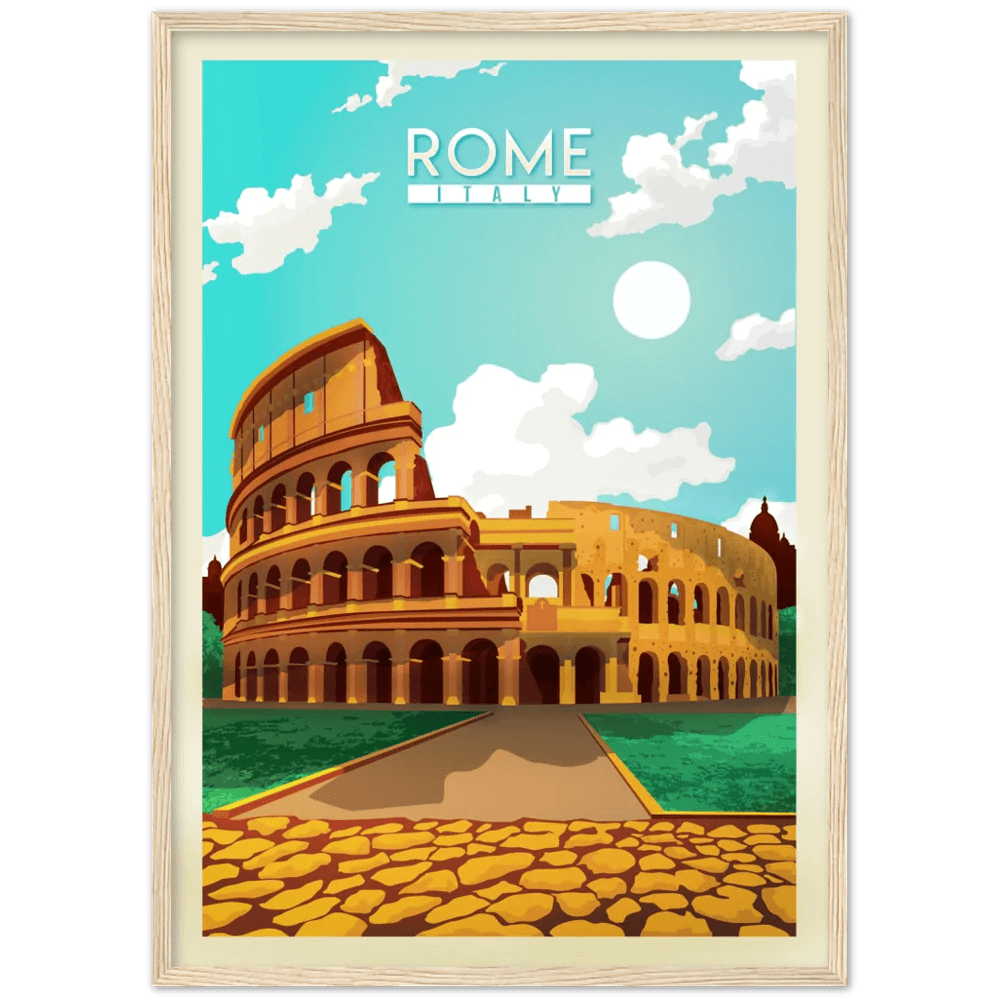 Rome Retro Wall Art - The Trendy Art