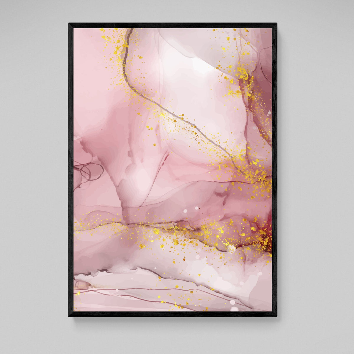 Rose Gold Marble Wall Art - The Trendy Art