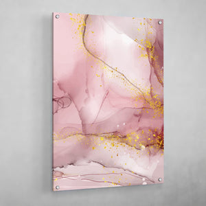 Rose Gold Marble Wall Art - The Trendy Art