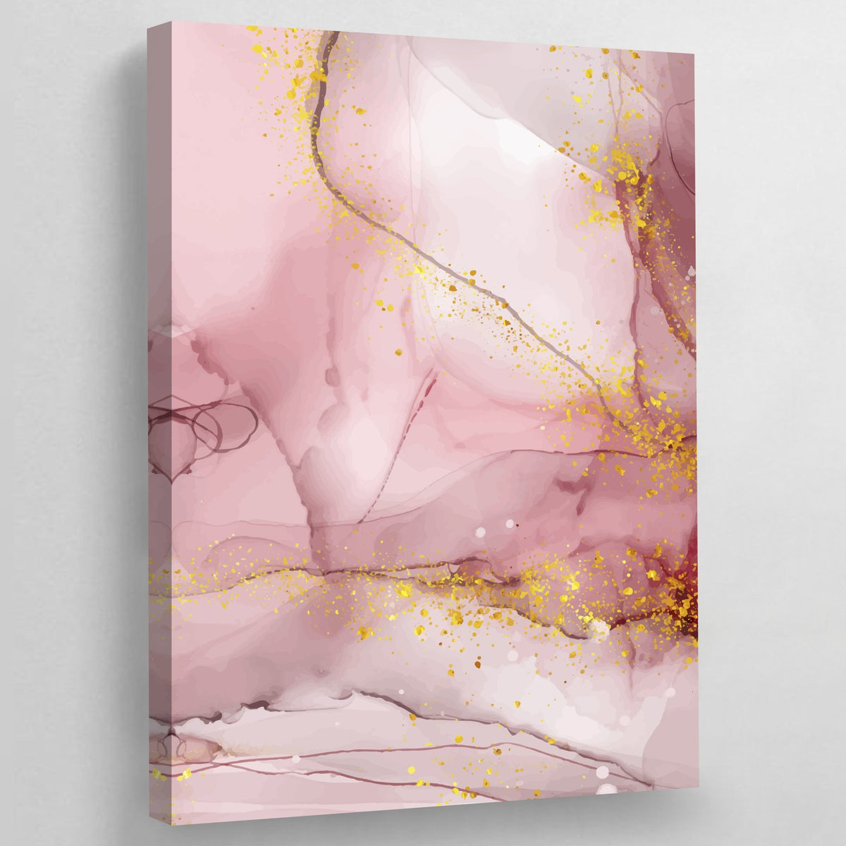 Rose Gold Marble Wall Art - The Trendy Art