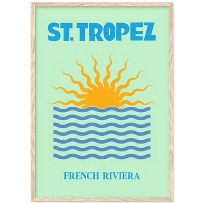 Saint-Tropez Retro Wall Art - The Trendy Art