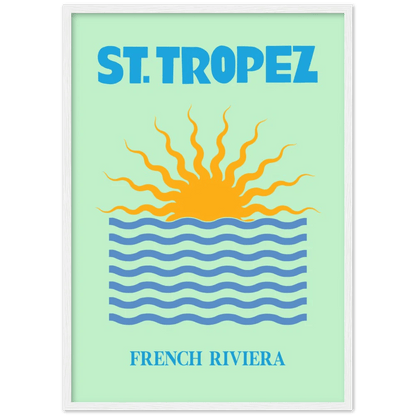 Saint-Tropez Retro Wall Art - The Trendy Art