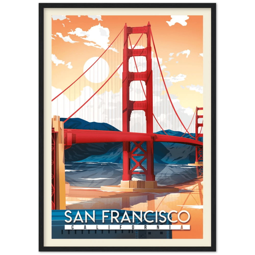 San Francisco Retro Wall Art - The Trendy Art
