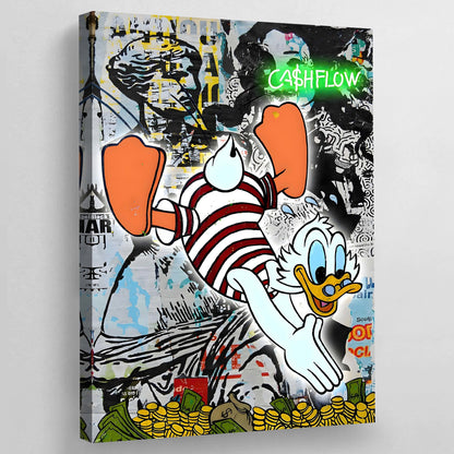 Scrooge Graffiti Wall Art - The Trendy Art