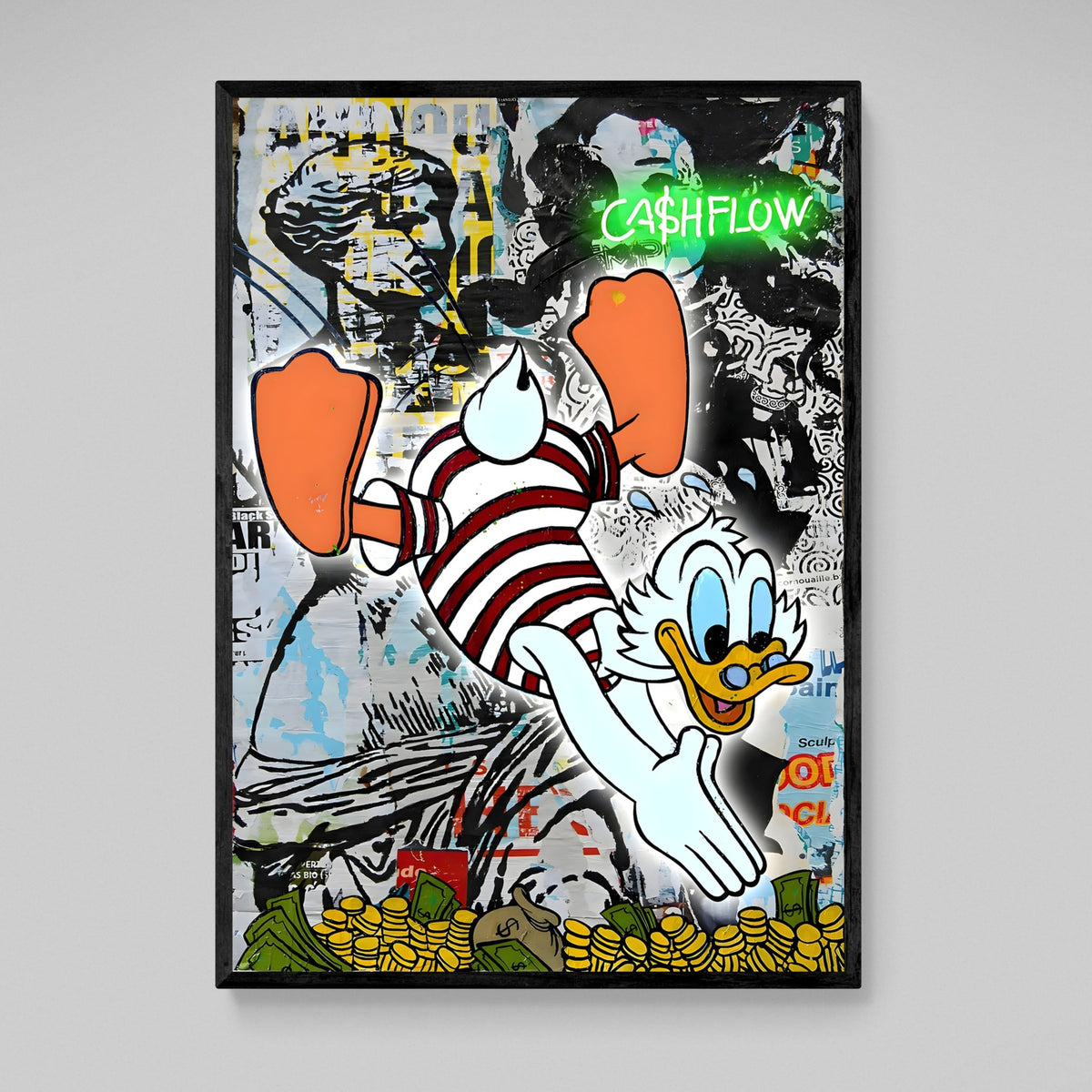 Scrooge Graffiti Wall Art - The Trendy Art