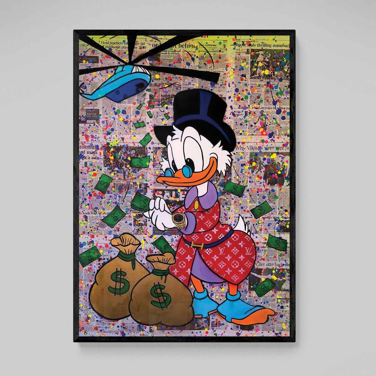 Scrooge McDuck Money Bags - The Trendy Art