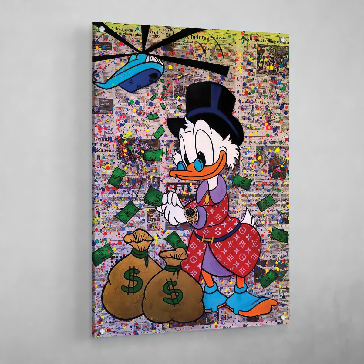 Scrooge McDuck Money Bags - The Trendy Art