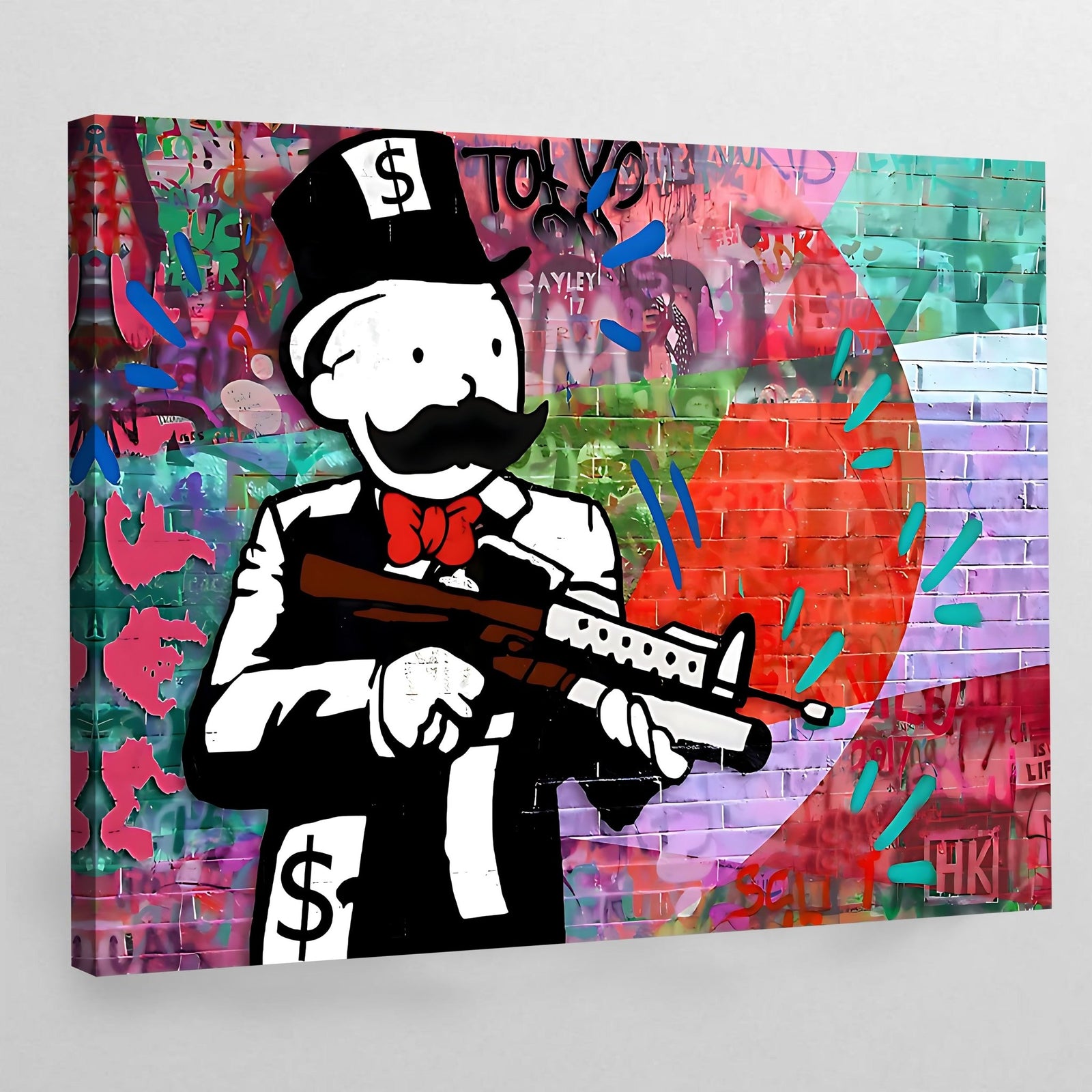 Letter N - Graffiti Street Art Style  Canvas Print for Sale by