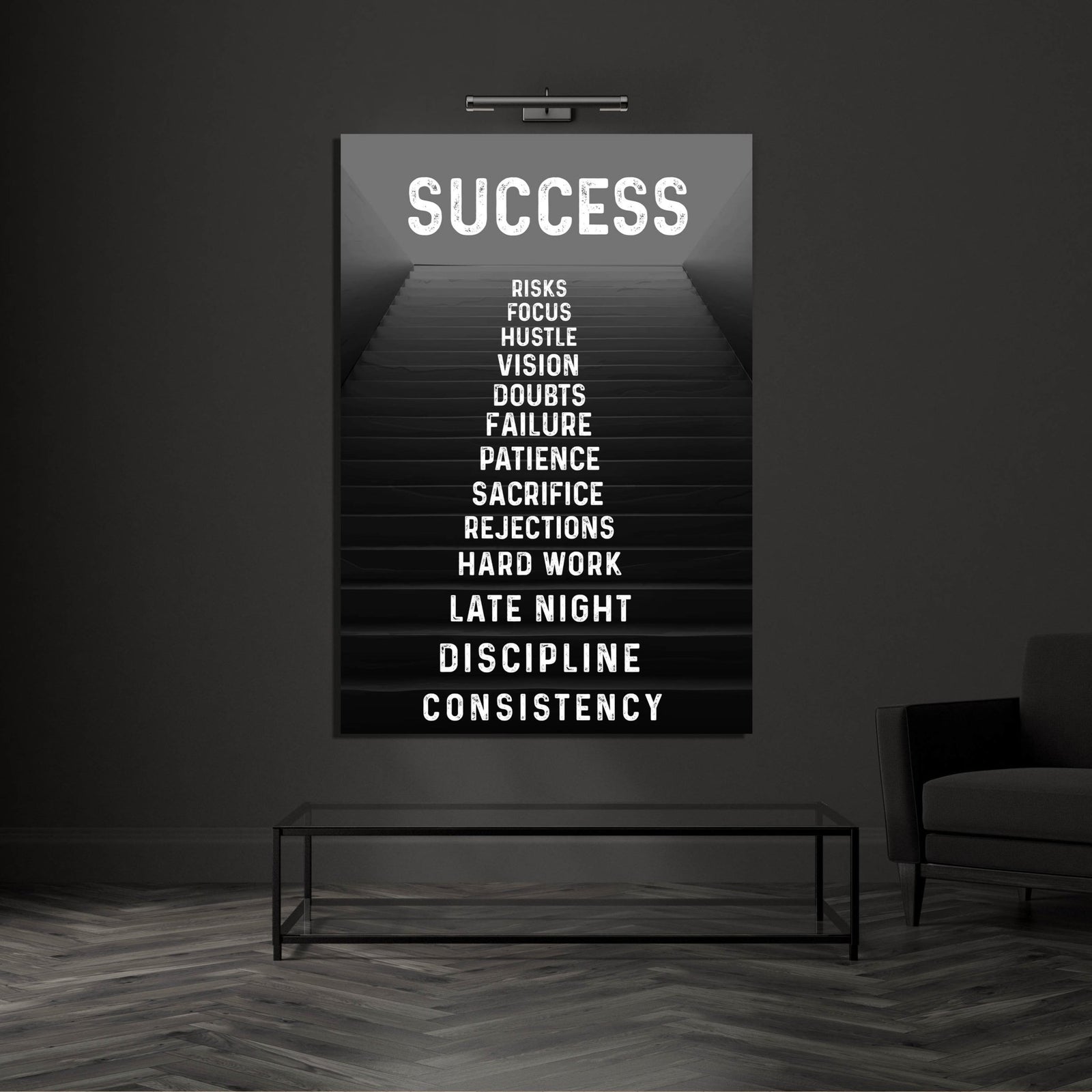 Success Canvas Art - The Trendy Art
