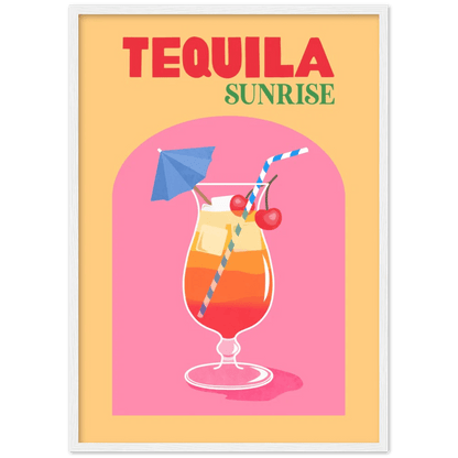 Tequila Sunrise Retro Wall Art - The Trendy Art