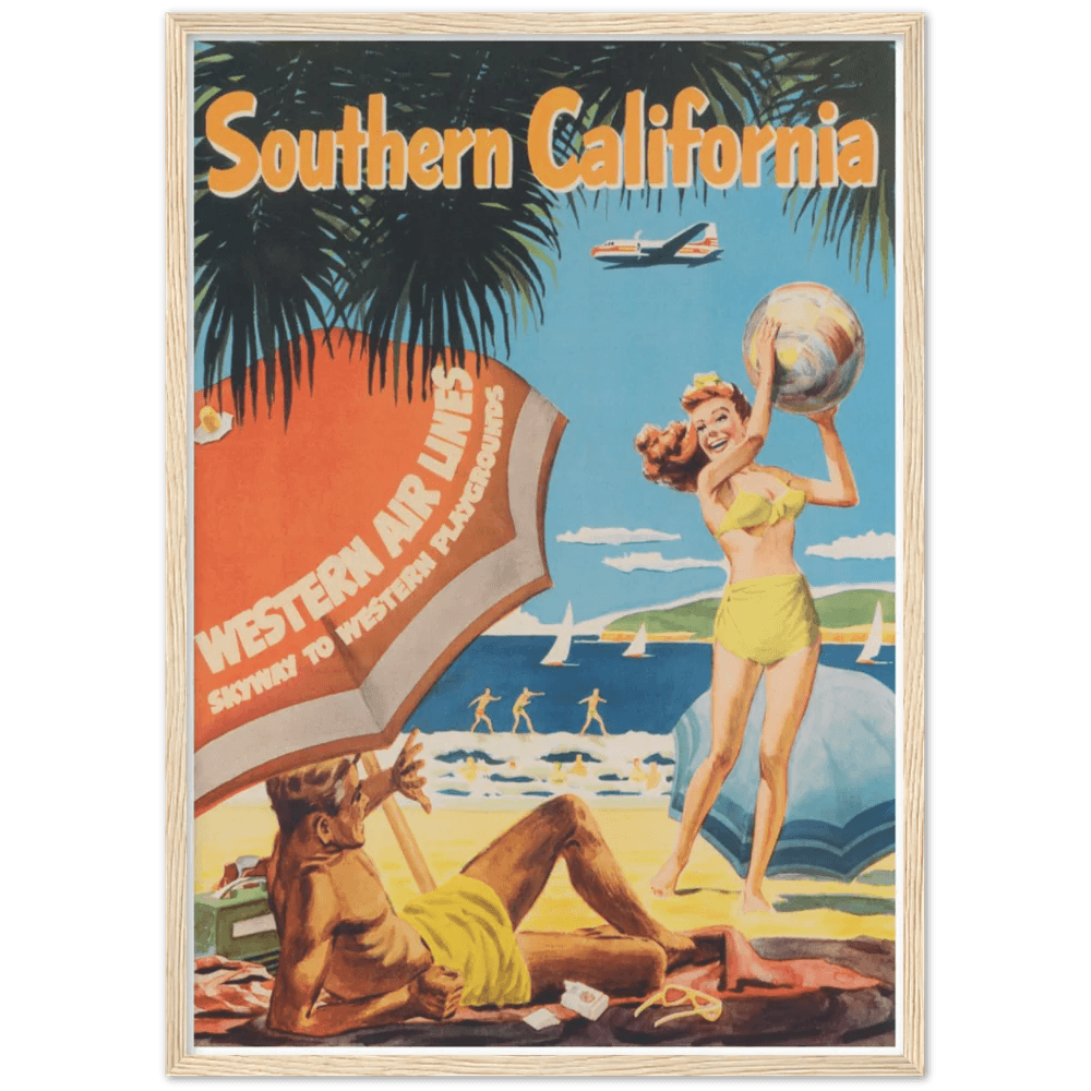 Vintage Beach Wall Art - The Trendy Art