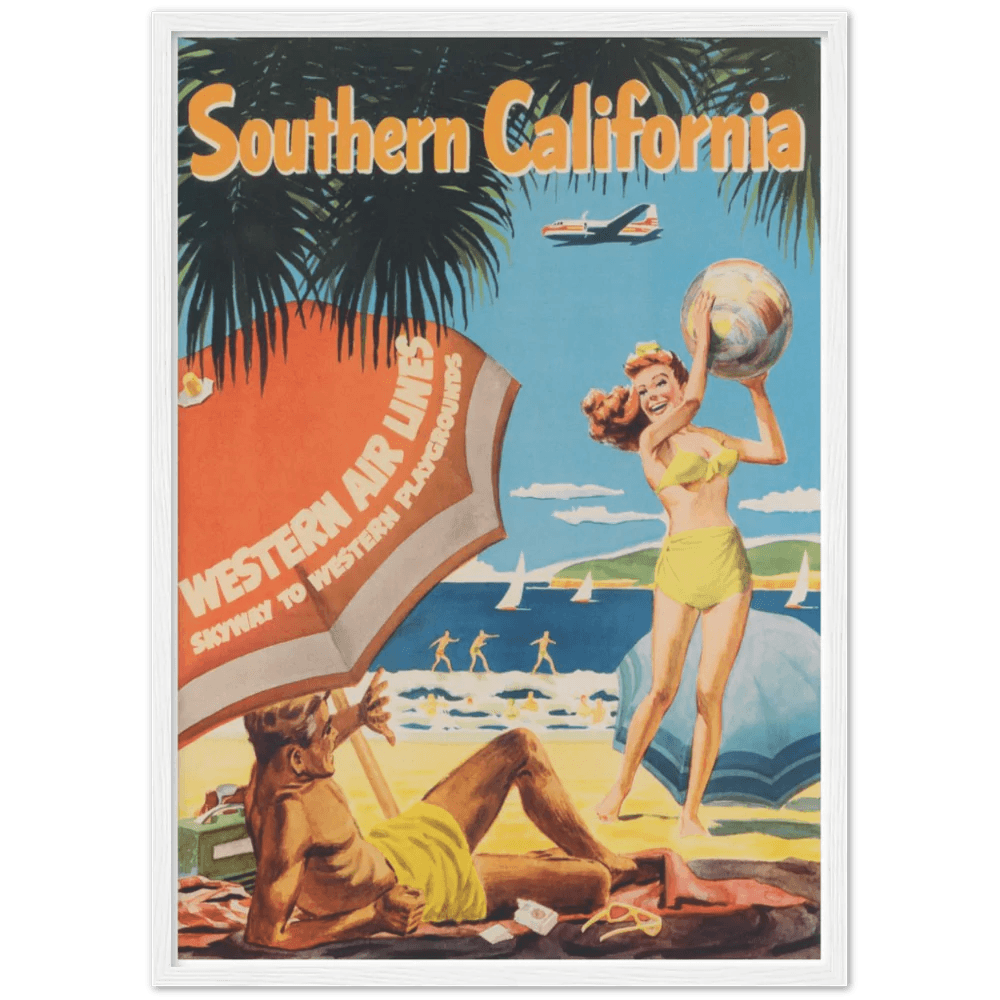 Vintage Beach Wall Art - The Trendy Art