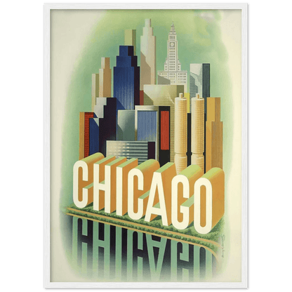 Vintage Chicago Wall Art - The Trendy Art