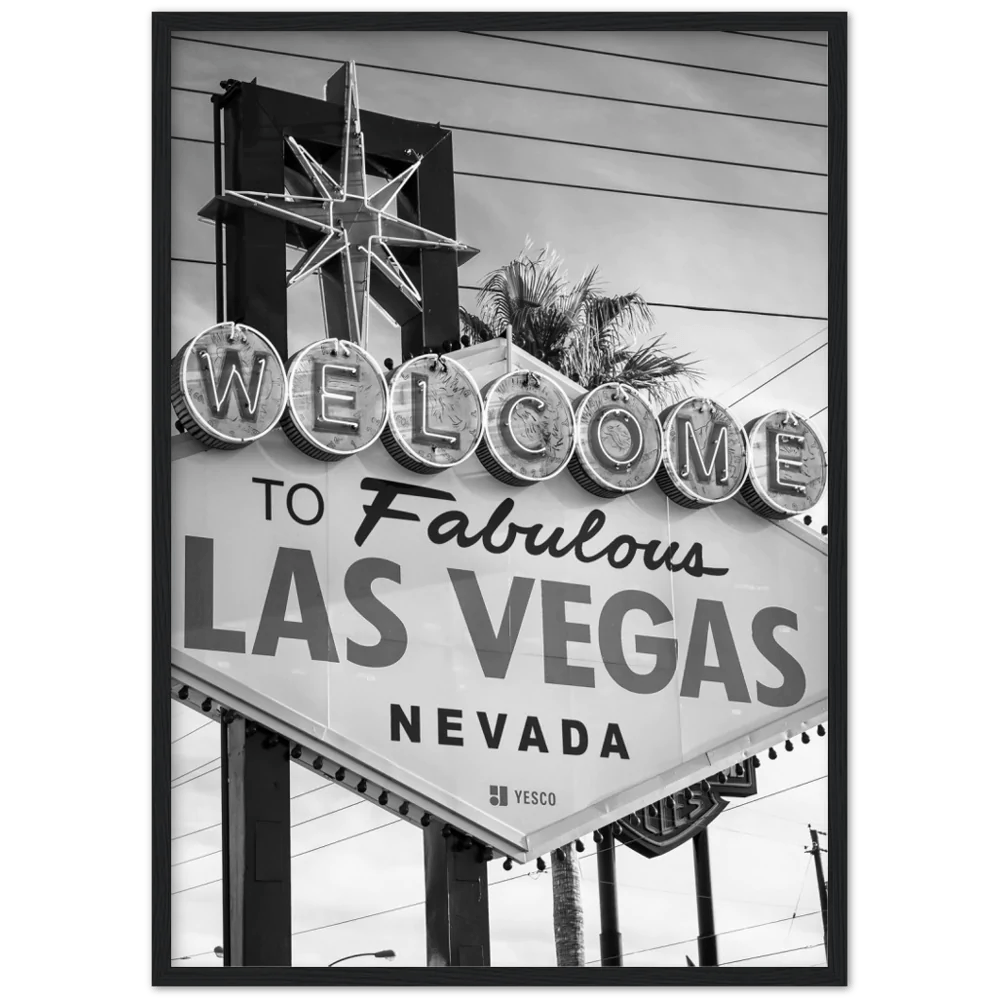 The Iconic Las Vegas Sign Art: Canvas Prints, Frames & Posters