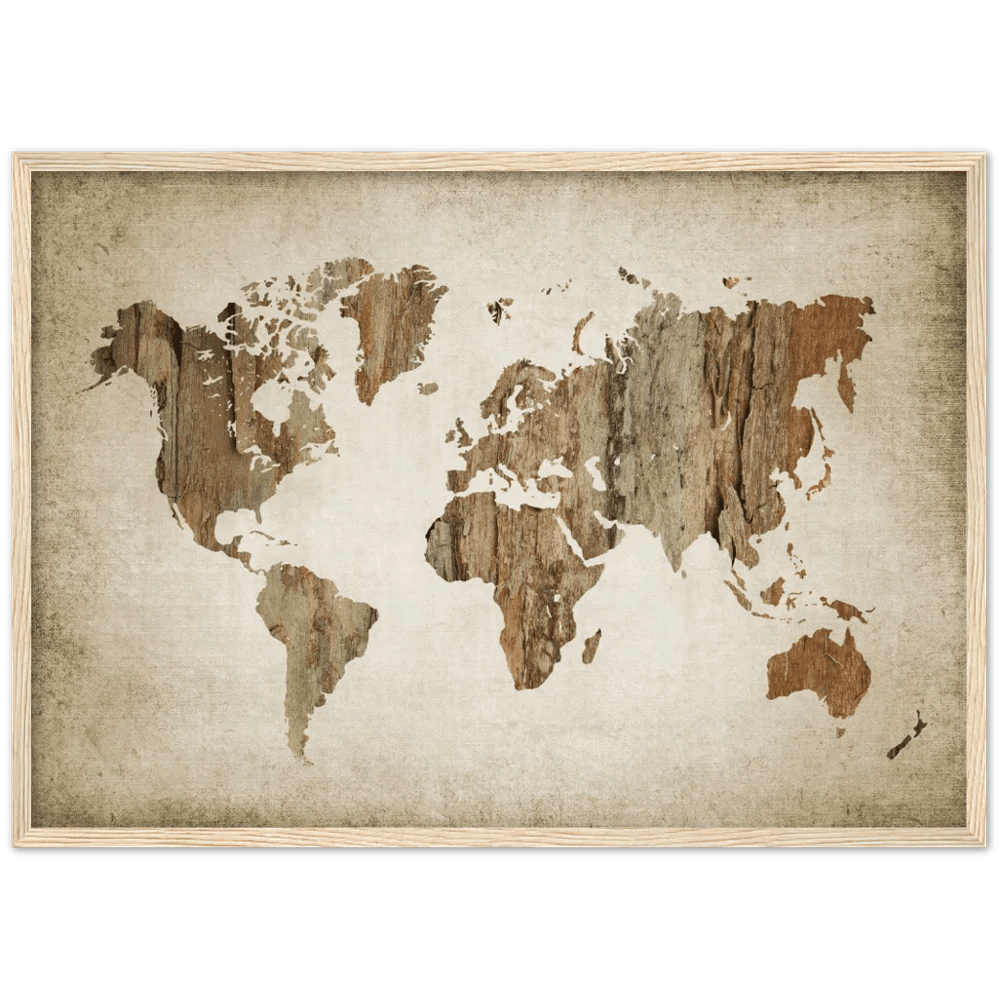 Vintage Map Wall Art - The Trendy Art