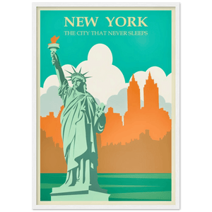Vintage New York Wall Art - The Trendy Art