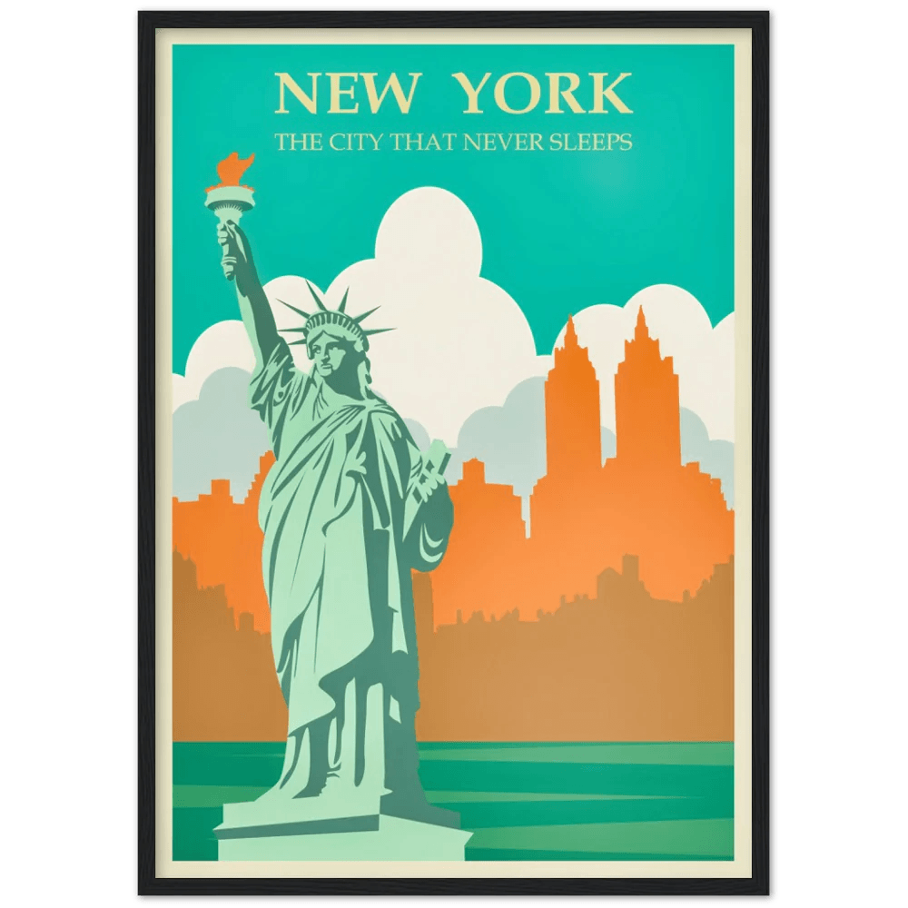 Vintage New York Wall Art - The Trendy Art