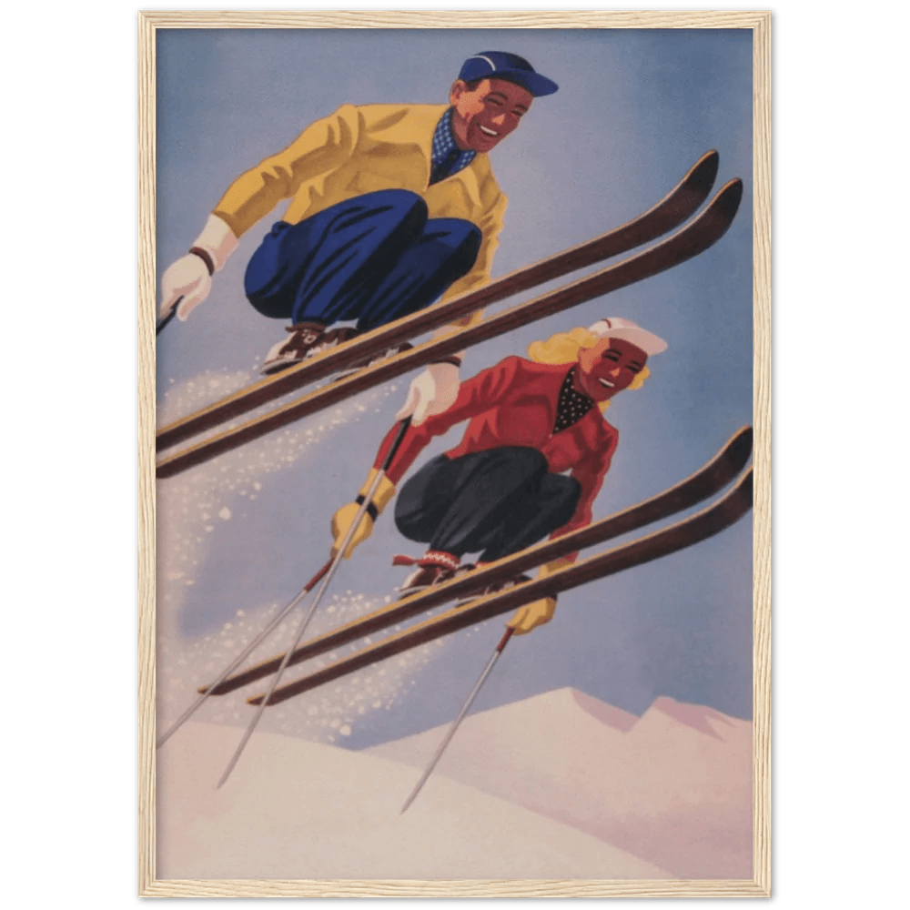 Vintage Ski Wall Art - The Trendy Art