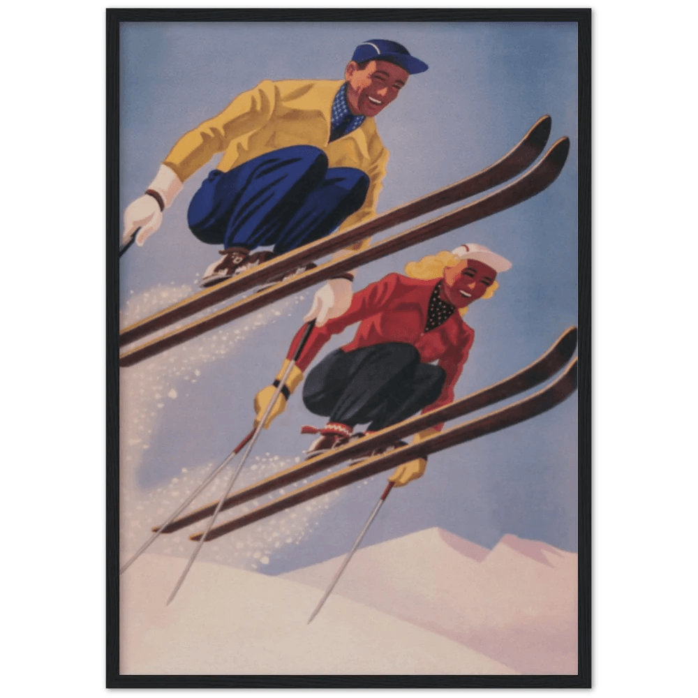 Vintage Ski Wall Art - The Trendy Art