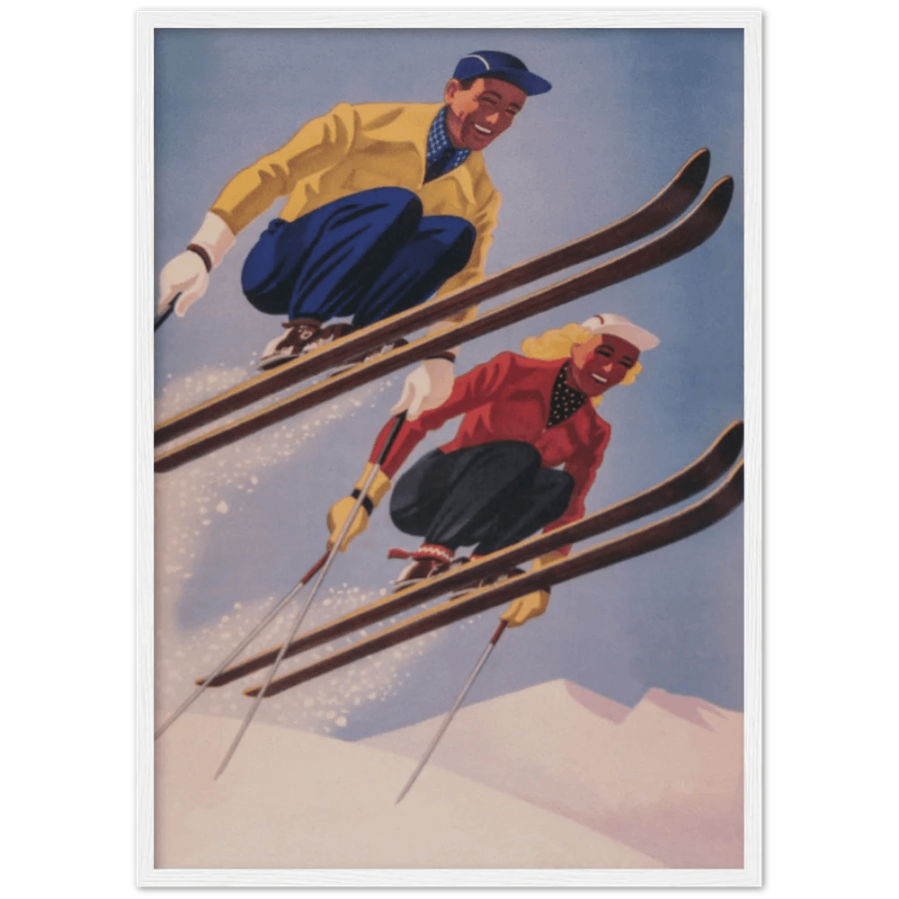 Vintage Ski Wall Art - The Trendy Art