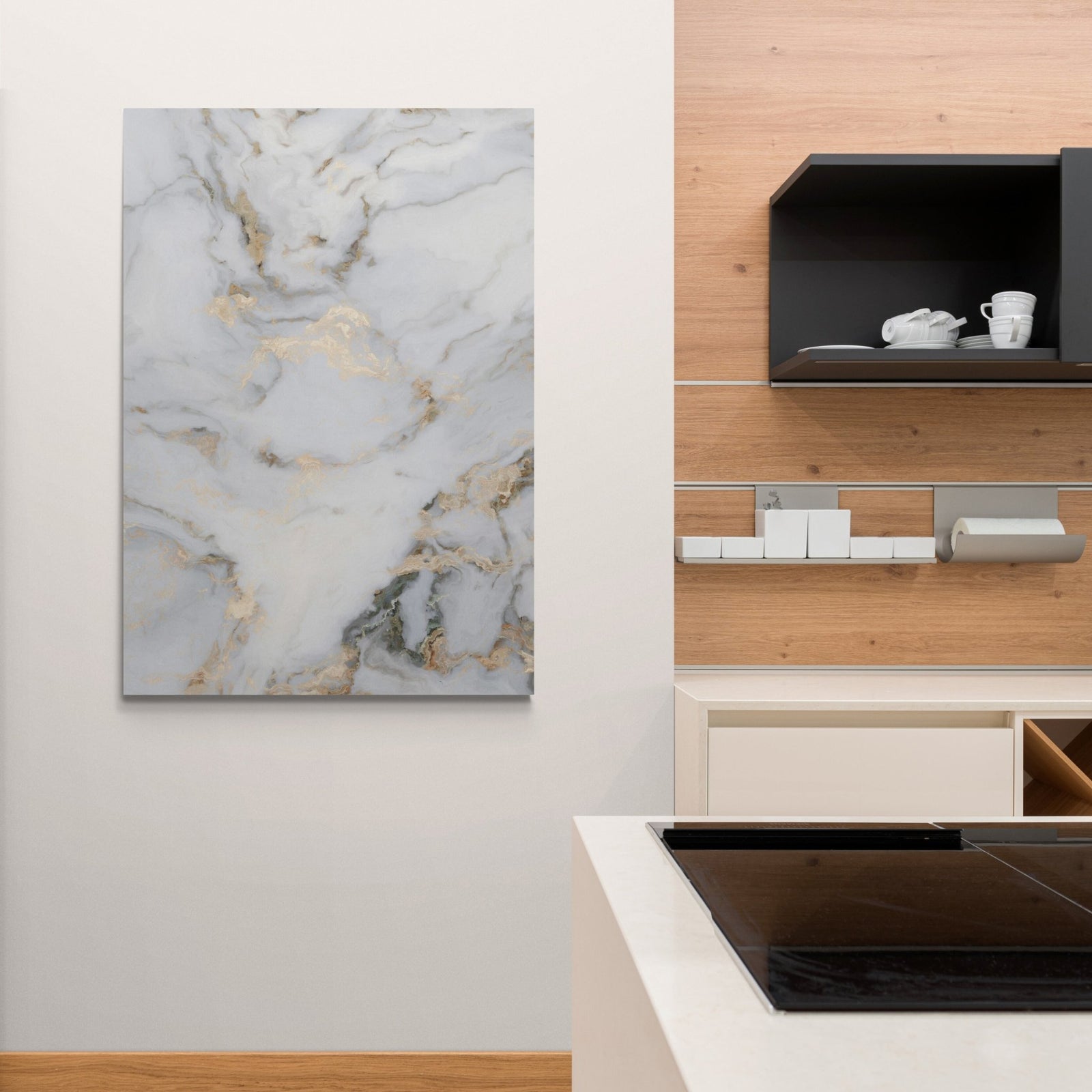 White Marble Wall Art - The Trendy Art